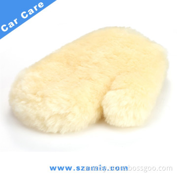China Factory Wholesale Quality Super New Thumb Style Merino Lambs Wool Gloves 100% Genuine Sheepskin Car Wash Mitt Wool